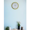 36 Cm Sarı Dekoratif Duvar Saati