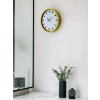 36 Cm Sarı Dekoratif Duvar Saati