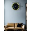 36 Cm Sarı Dekoratif Duvar Saati