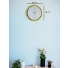 36 Cm Sarı Dekoratif Duvar Saati