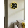 36 Cm Sarı Modern Duvar Saati