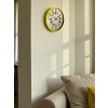 36 Cm Sarı Retro Duvar Saati