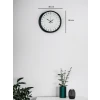 36 Cm Siyah 24 Saat Göstergeli Duvar Saati