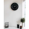 36 Cm Siyah Arapça Rakamlı Duvar Saati