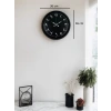 36 Cm Siyah Arapça Rakamlı Duvar Saati