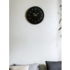 36 Cm Siyah Dekoratif Duvar Saati