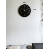 36 Cm Siyah Dekoratif Duvar Saati