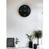 36 Cm Siyah Gold Rakamlı Duvar Saati