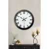 36 cm Siyah Metal Roma Rakamlı Duvar Saati