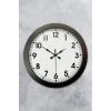 36 cm Siyah Metal Standart Duvar Saati