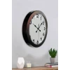 36 cm Siyah Metal Standart Duvar Saati