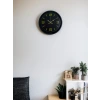 36 Cm Siyah Modern Duvar Saati