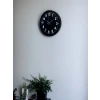 36 Cm Siyah Modern Duvar Saati