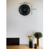 36 Cm Siyah Şık Duvar Saati