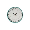 36 Cm Turkuaz 24 Saat Göstergeli Özel Tasarım Duvar Saati