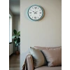 36 Cm Turkuaz Dekoratif Duvar Saati