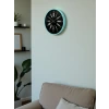 36 Cm Turkuaz Dekoratif Duvar Saati