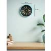 36 Cm Turkuaz Dekoratif Duvar Saati