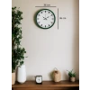 36 Cm Yeşil Sade Dekoratif Duvar Saati