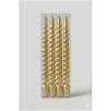 4lü Lüks Burgu Şamdan Mumu 26 cm - Damlatmaz Spiral Dekoratif Mum Seti