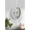 40 cm Beyaz Metal Modern Duvar Saati