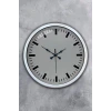 40 cm Beyaz Metal Sade Duvar Saati
