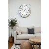 40 cm Beyaz Metal Standart Duvar Saati