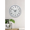 40 cm Beyaz Metal Standart Duvar Saati