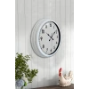 40 cm Beyaz Metal Standart Duvar Saati