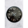 40 cm Siyah Metal Modern Duvar Saati