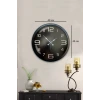40 cm Siyah Metal Modern Duvar Saati