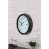 40 cm Siyah Metal Retro Duvar Saati