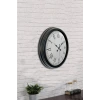 40 cm Siyah Metal Retro Duvar Saati