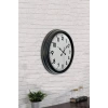 40 cm Siyah Metal Standart Duvar Saati