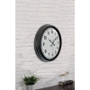 40 cm Siyah Metal Standart Duvar Saati