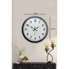 40 cm Siyah Metal Standart Duvar Saati