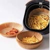 50 Adet Air Fryer Pişirme Kağıdı Tek Kullanımlık Hava Fritöz Yağ Geçirmez Yapışmaz Tabak Model