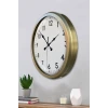 52 cm Eskitme Metal Dekoratif Duvar Saati