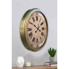 52 cm Eskitme Metal Roma Rakamlı Duvar Saati