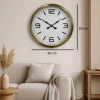60 cm Gold Metal Dekoratif Duvar Saati