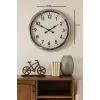 60 cm Krom Metal Duvar Saati