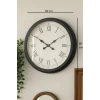 60 cm Siyah Metal Roma Rakamlı Duvar Saati