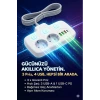 Akım Korumalı 2500W Güçlü 3 USB + Type-C Portlu Çoklu Priz | Hızlı Şarj, Çocuk Kilidi, 2 METRE
