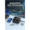 AKIM KORUMALI Avrupa Soket Kartı Tip-C Usb 2 m Uzatma Kablosu Emniyet Anahtarı ile