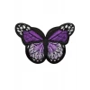 Aplike Ütü İle Yapışan Kelebek Mor Arma 7x5 cm