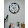 Asil Motif Krom 40 Cm Metal Duvar Saati