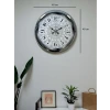 Asil Motif Krom 40 Cm Metal Duvar Saati