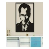 Atatürk Silüet Ahşap Duvar Tablosu
