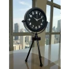 Black Luxury Modern Üç Ayaklı Metal Masa Saati