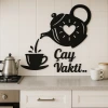 Çay Vakti – Ahşap Mutfak Duvar Dekoru